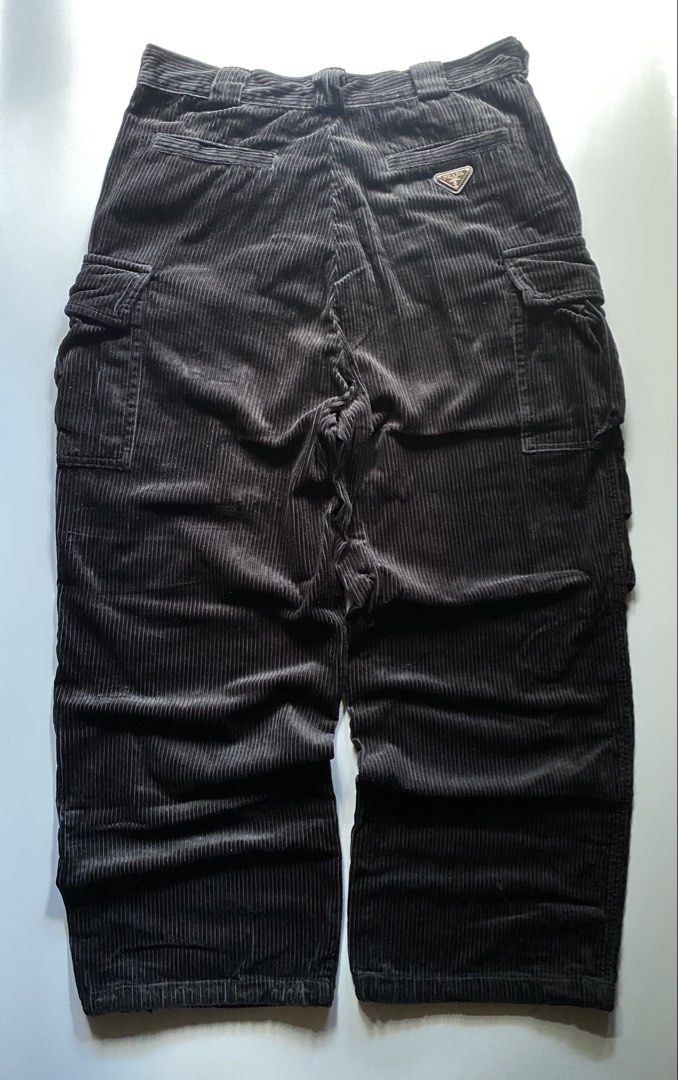 Prada - Corduroy Pants (Category: Luxury Apparel) located in Angeles City. Submitted by rachelzane (Listing ID 1468338161, Image 2). Description: Excellent Condition SIZE: XL on tag ISSUE: none DIMENSION: WAIST : 35 inches LENGTH: 45 inches LEG HOLE: 11 inches NOTE: • Color may vary due to lightning • Check measurements written in the description • Ask any questions before sending offers • Offers are welcome only when you are ready and sure about