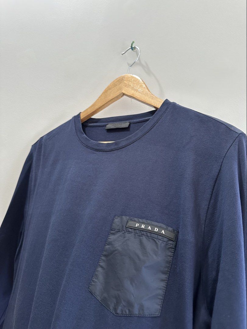 Prada Nylon Chest Pocket Long Sleeve (Category: Coats, Jackets and Outerwear) located in Baguio. Submitted by .daryl (Listing ID 1468343160, Image 2). Description: 21 width 28 length .