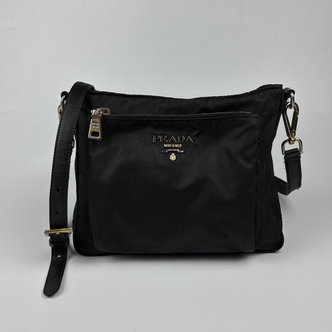 Prada Tessutto Crossbody Bag (Category: Luxury Bags & Wallets) located in Bacolod City. Submitted by cast.archives (Listing ID 1468470030, Image 1). Description: Prada Tessutto Crossbody Bag Size: Medium Condition: Good Flaw: Sign of used.