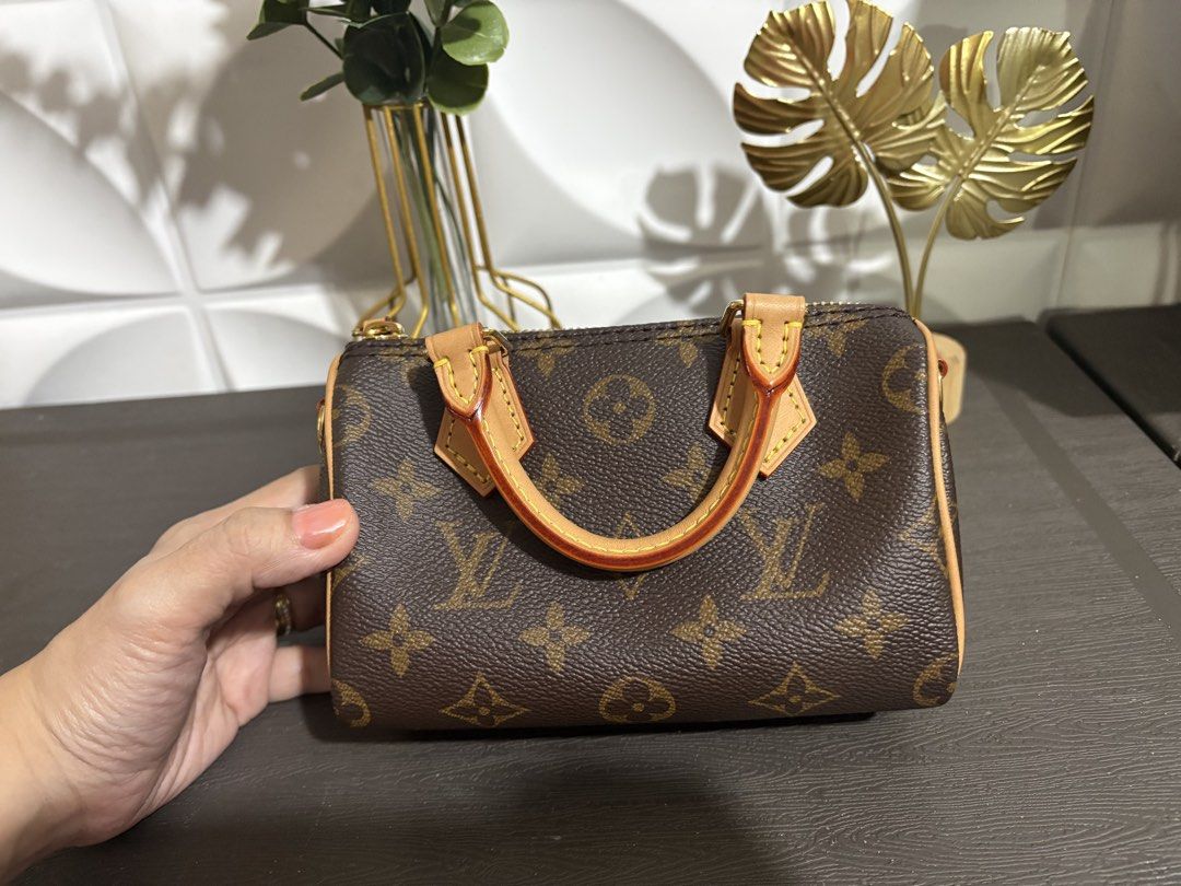 Preloved Louis vuitton nano speedy (Category: Luxury Bags & Wallets) located in Taguig. Submitted by bunnylove1205 (Listing ID 1468376539, Image 1). Description: Bought in Greenbelt last July 2026 complete inclusion with box and receipt negotiable for sure buyer.