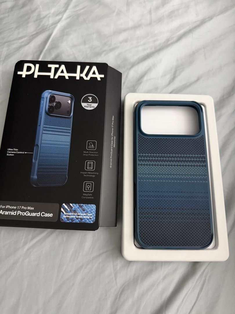 Pre-loved Pitaka case for iPhone 17 Pro Max (Category: Cases & Sleeves) located in San Pedro. Submitted by youronlineukay (Listing ID 1468421945, Image 3). Description: Pre-loved Pitaka case for iPhone 17 Pro Max Mag safe Bought for Php3,500+.