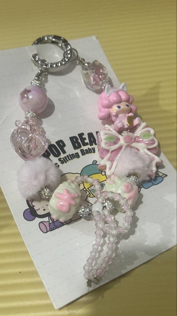 Pretty Pink Bag Charm or Display (Category: Everything Else Others) located in Naic. Submitted by cilissa (Listing ID 1468374229, Image 3). Description: Made of intern beads for bag or phone if u want or for display only PM for more info or inquiries .