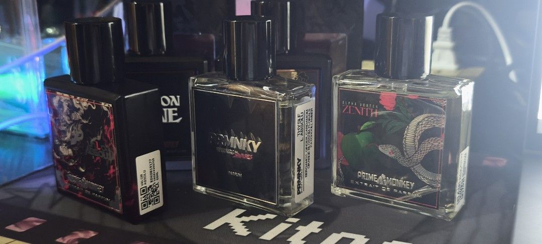 Prime Monkey Perfumes (Category: Fragrance & Deodorants) located in Angeles City. Submitted by gevyyy (Listing ID 1468479690, Image 2). Description: For Sale or Trade for your ME or Designers just Pm for Offers Prime Monkey Perfumes All are 1-3 Sprays Missing Except Aegis (Unsprayed) Available Scents; Dragonspine New Bottle (Creed Silver Mountain Water) - 1250 Aegies New Bottle (Blu Talisman) - 1350 Alpha Zenith (Y EDP) - 1100 Valor Absolu (Absol