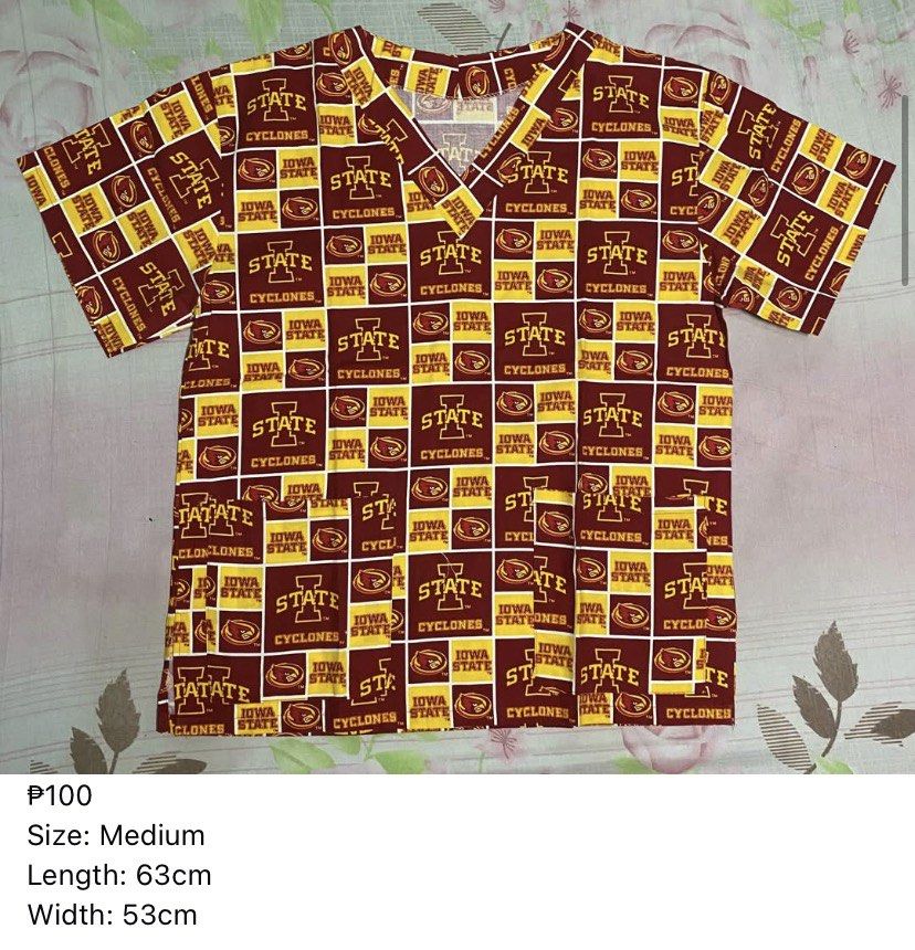 Printed scrubsuit (Category: Activewear) located in Morong. Submitted by fcjonline528 (Listing ID 1468418881, Image 1). Description: Printed scrubsuit good as new MEDIUM size.