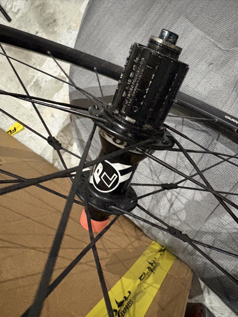PRO LITE Bracciano rim brake wheelset (Category: Bicycles) located in Muntinlupa City. Submitted by pinkmoscat.o (Listing ID 1468425004, Image 3). Description: Selling Pro Lite Bracciano rim brake wheelset tubeless ready, clincher type depth: 42mm with Ultegra brake shoes included RFS: upgrade Shipping via lalamove shouldered by buyer Location: Muntinlupa Payment via Gcash, BPI, or RCBC only.
