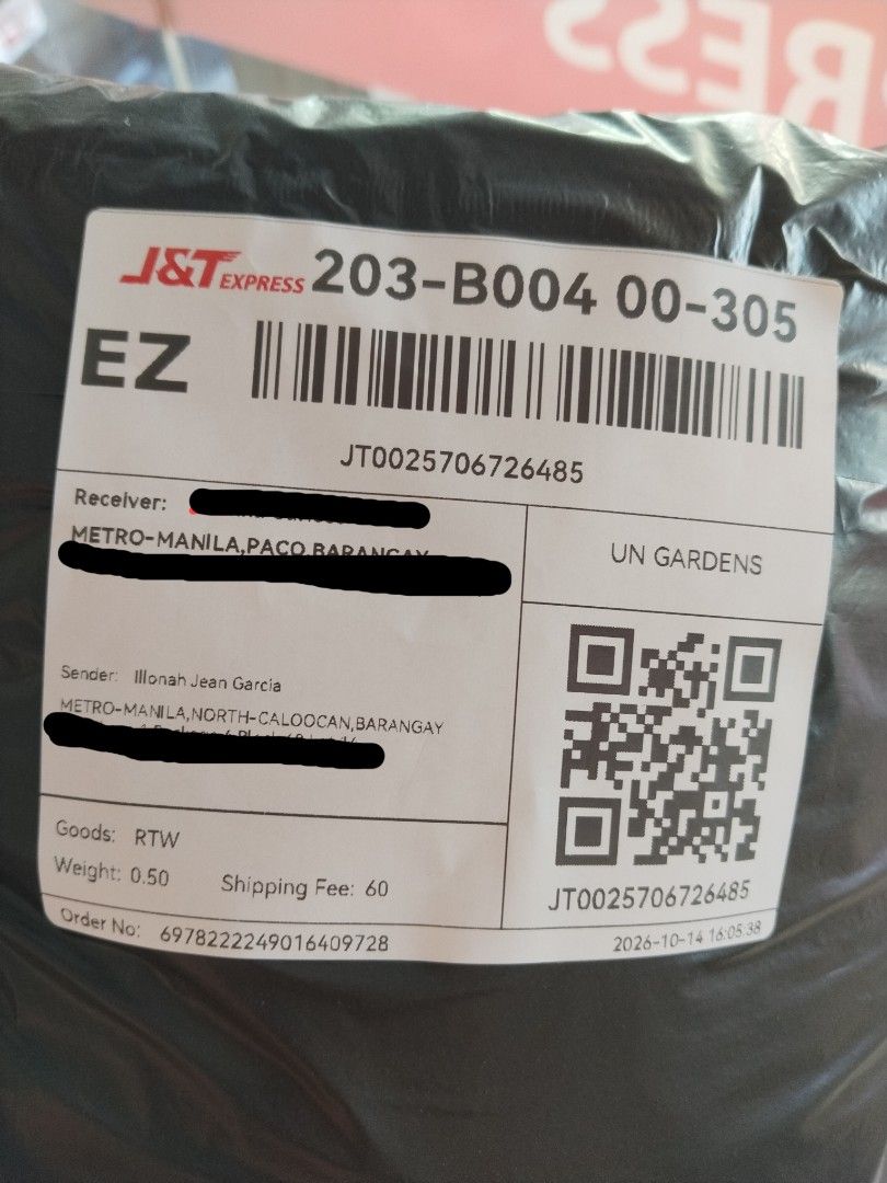 Proof of shipment (Category: Announcements) located in Caloocan City. Submitted by purplemomma (Listing ID 1468287706, Image 2). Description: .