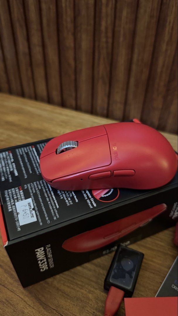 Pulsar X2H eS Wireless Gaming Mouse Red (Category: Mouse & Mousepads) located in Pasig City. Submitted by purpleovenlover (Listing ID 1468446800, Image 3). Description: Pulsar X2H ES Size 2 High-performance gaming mouse with a high-hump ergonomic design, ideal for claw grip users. ✅ Original Pulsar gaming mouse ✅ Premium Superglide mouse skates worth 1350 ✅ Great for FPS and competitive gaming Rfs hindi na ginagamit Location Manggahan Pasig.