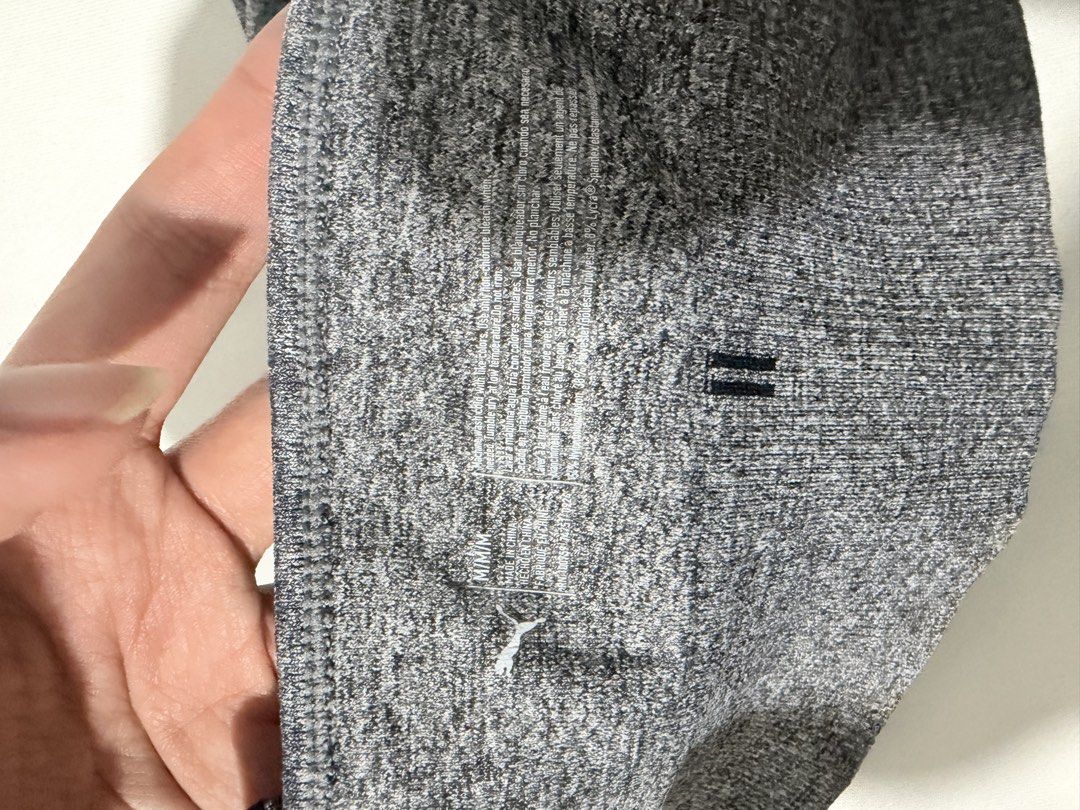 Puma Heather Grey (Category: Activewear) located in Taguig. Submitted by vm.co (Listing ID 1468342703, Image 3). Description: Puma Sports Bra Size M | Heather gray fabric with a stretch fit, adjustable straps, and a comfortable ribbed band perfect for workouts and everyday activewear..
