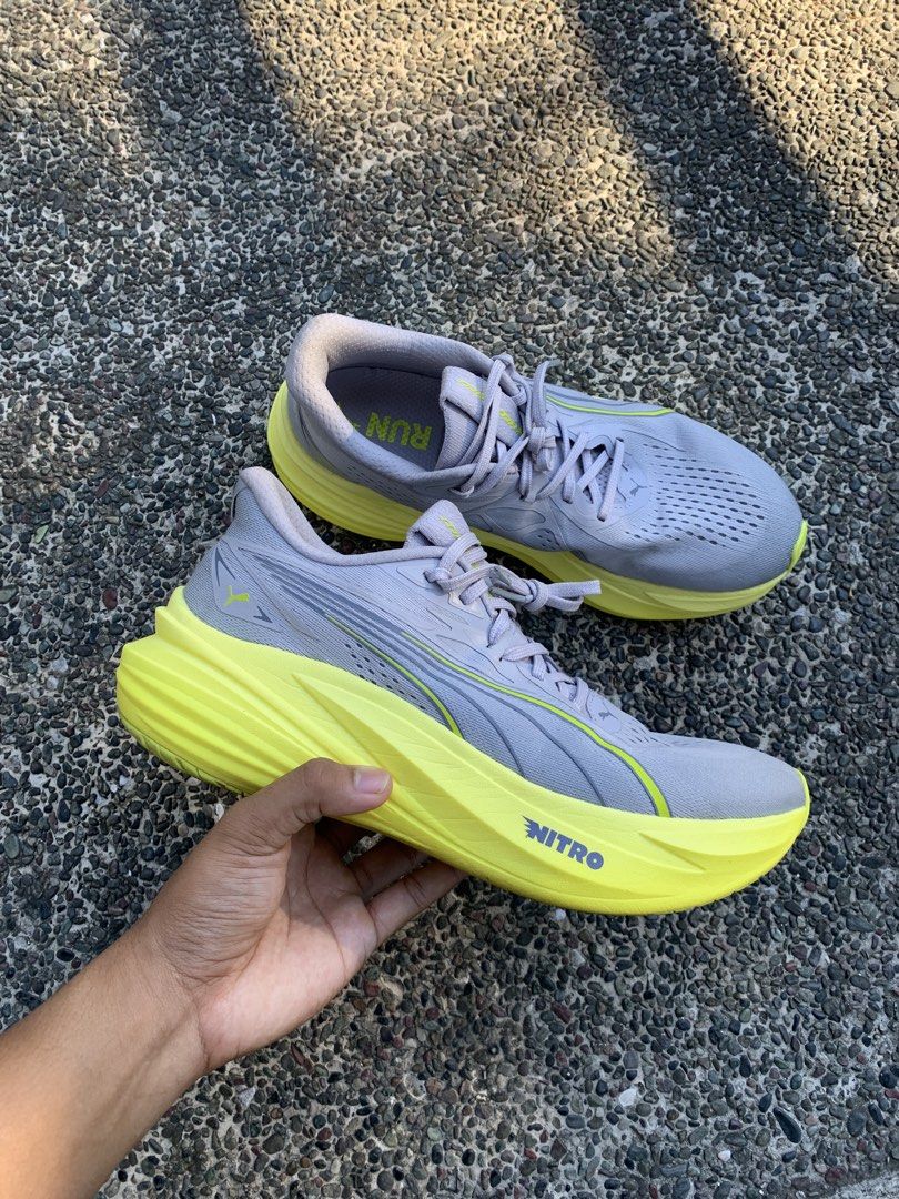 Puma MagMax Nitro 2 (sale/swap) (Category: Sneakers) located in Burgos, Ilocos Norte. Submitted by kj.declutters (Listing ID 1468499448, Image 2). Description: 9/10 condition used for around 25km No box Selling price: 4,500ph Rfs: try ibang shoe Can do Swap for: Nike Vomero Plus, Asics Superblast or Lining Red Hare 9 Ultra, Mizuno Neo Vista or any shoe na pang Long Runs (size 10.5) Can do meet-up around Ilocos Norte area.