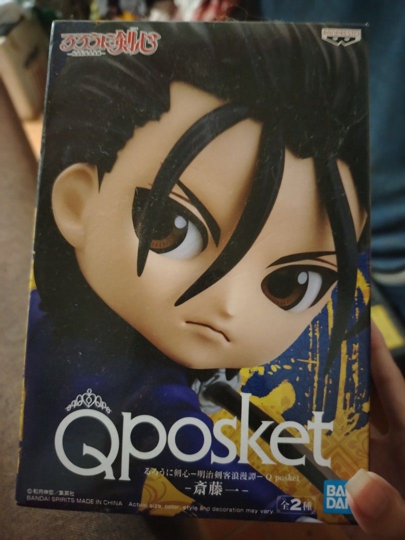 Qposket Hajime Saito (Category: Figurines & Statues) located in Manila. Submitted by epicwater.66cc65 (Listing ID 1468466559, Image 1). Description: Got it out of a random gacha at a convention MAYBE around 2023-24. Never was a fan of Rurouni Kenshin so I have never opened this box. I could open it if you chat tho..