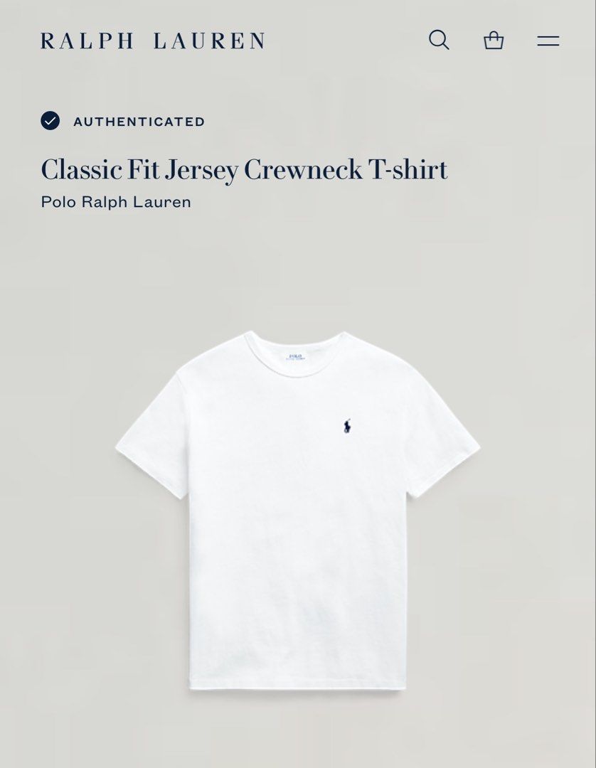 Ralph Lauren Crewneck Jersey Tshirt (Category: Tshirts & Polo Shirts ) located in Imus. Submitted by rckrmns (Listing ID 1468357195, Image 2). Description: Ralph Lauren Crewneck Jersey Tshirt Size L fit to XL W- 23 L- 28 Good as New.