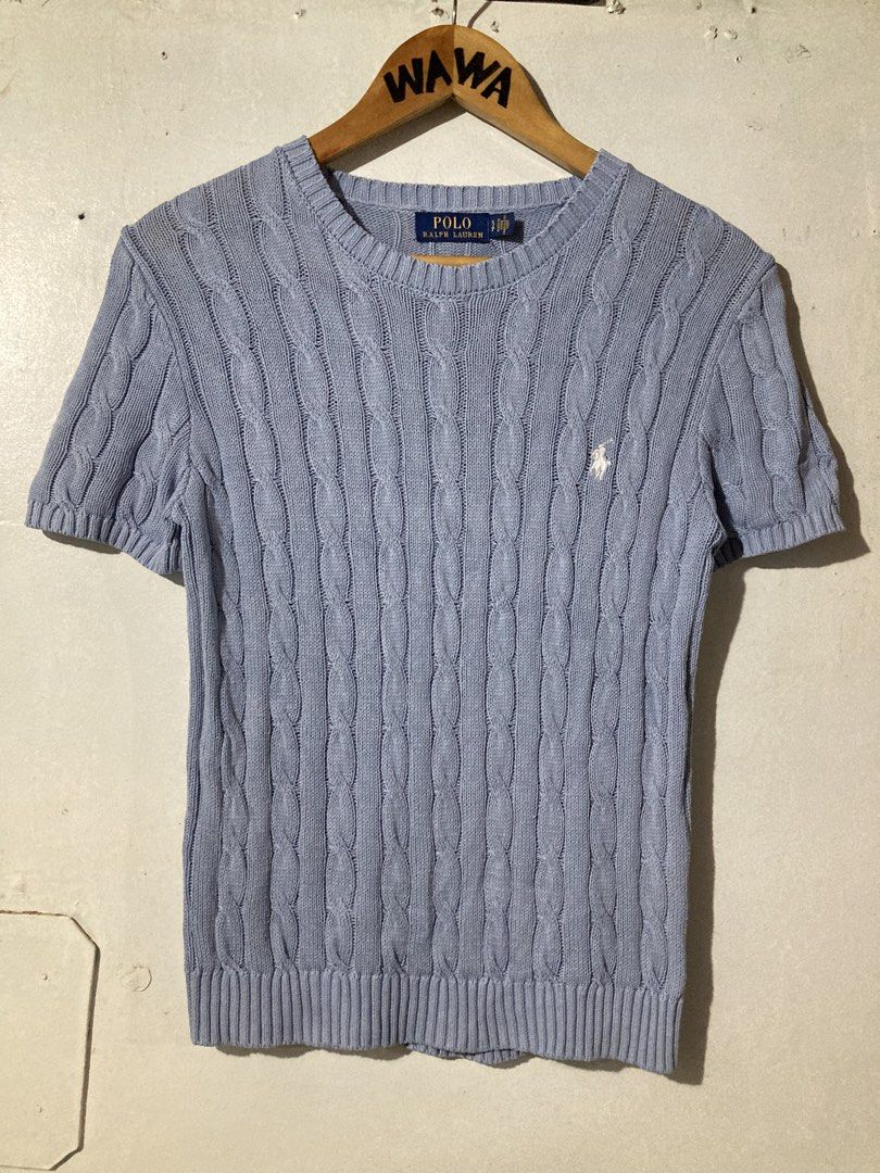 RALPH LAUREN CABLE KNIT (Category: Luxury Apparel) located in Naga. Submitted by wwy3ips (Listing ID 1468407176, Image 2). Description: RALPH LAUREN KNITTED SMALL ON TAG 16 WIDTH 24 LENGTH EXCELLENT CONDITION NO ISSUE.