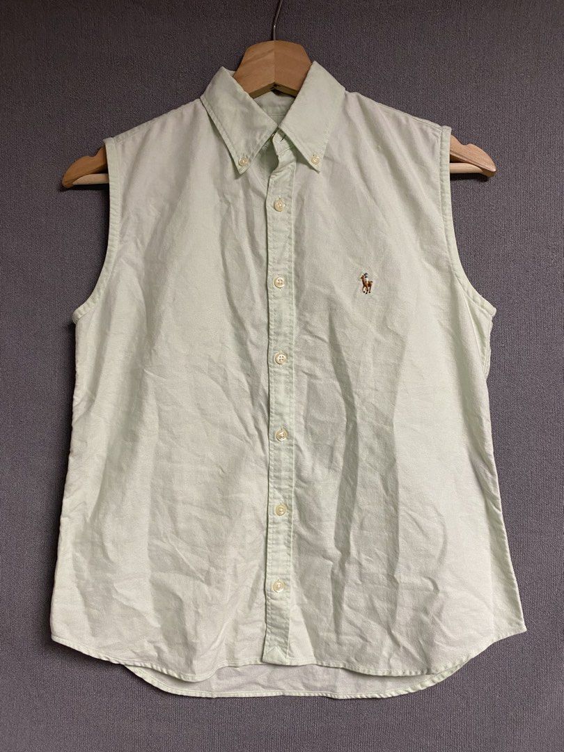 Ralph Lauren Polo Sleeveless (Category: Sleeveless) located in Cabuyao City. Submitted by ukaythriftshirt (Listing ID 1468416948, Image 1). Description: Ralph Lauren Polo Sleeveless Excellent Condition Small to medium Dimes 17.5-23 Color rate 9/10 No issue need wash only - 699.