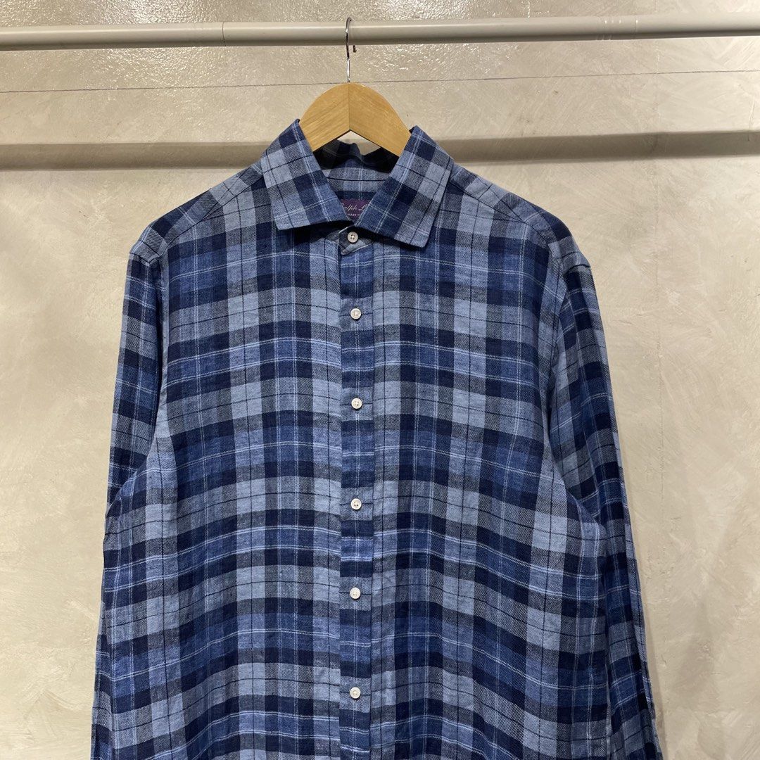 Ralph Lauren Purple Label Linen LS (Category: Activewear) located in Manila. Submitted by walter_wt (Listing ID 1468435356, Image 3). Description: Ralph Lauren Purple Label Linen Longsleeve Size- Large Dimension- Length- 32 Width- 23 Sleeve length- 27 No issue.