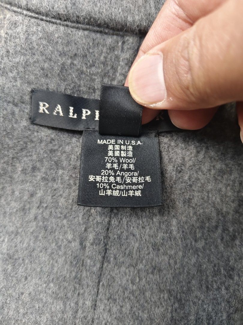 Ralph Lauren toggle cape cashmere x wool x angora (Category: Coats, Jackets and Outerwear) located in Baguio. Submitted by archival_thrifted.ph. (Listing ID 1468344563, Image 3). Description: FOR SALE‼️ .RALPH LAUREN TOGGLE CAPE . EXCELLENT CONDITION .CLOTH CASHMERE X WOOL X ANGORA .LARGE ON TAG .PHP 2500 PLUS SF .❌❌ COP/COD .MOP GCASH .COURIER J&T .BAGUIO AREA .DM FOR SURE BUYER TY.