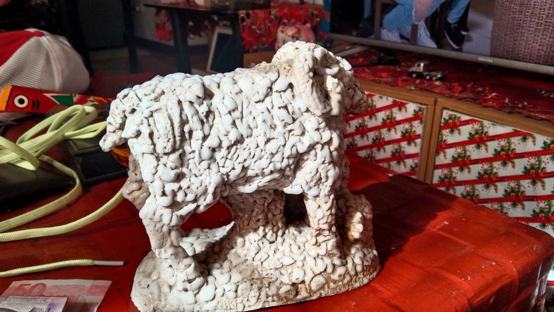 Ram figurine (Category: Other Home Decor) located in Cavite. Submitted by dwyane-dee (Listing ID 1468337199, Image 3). Description: may basag po siya sa horns pero hindi po halata and minor lang po kaya 260 lang po price.