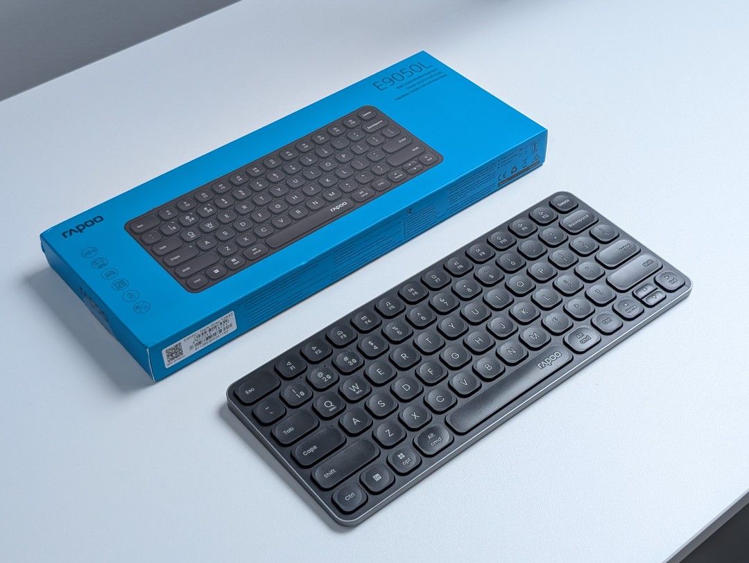 Rapoo E9050L Multi-mode Wireless Keyboard Dark Grey (Category: Computer Keyboard) located in Manila. Submitted by ninkevdo (Listing ID 1468313285, Image 1). Description: Rapoo E9050L srp 1800 For sale 1350 Meetup cabanatuan or deliver 1-2days via jnt express No cod, gcash or mari bank only.