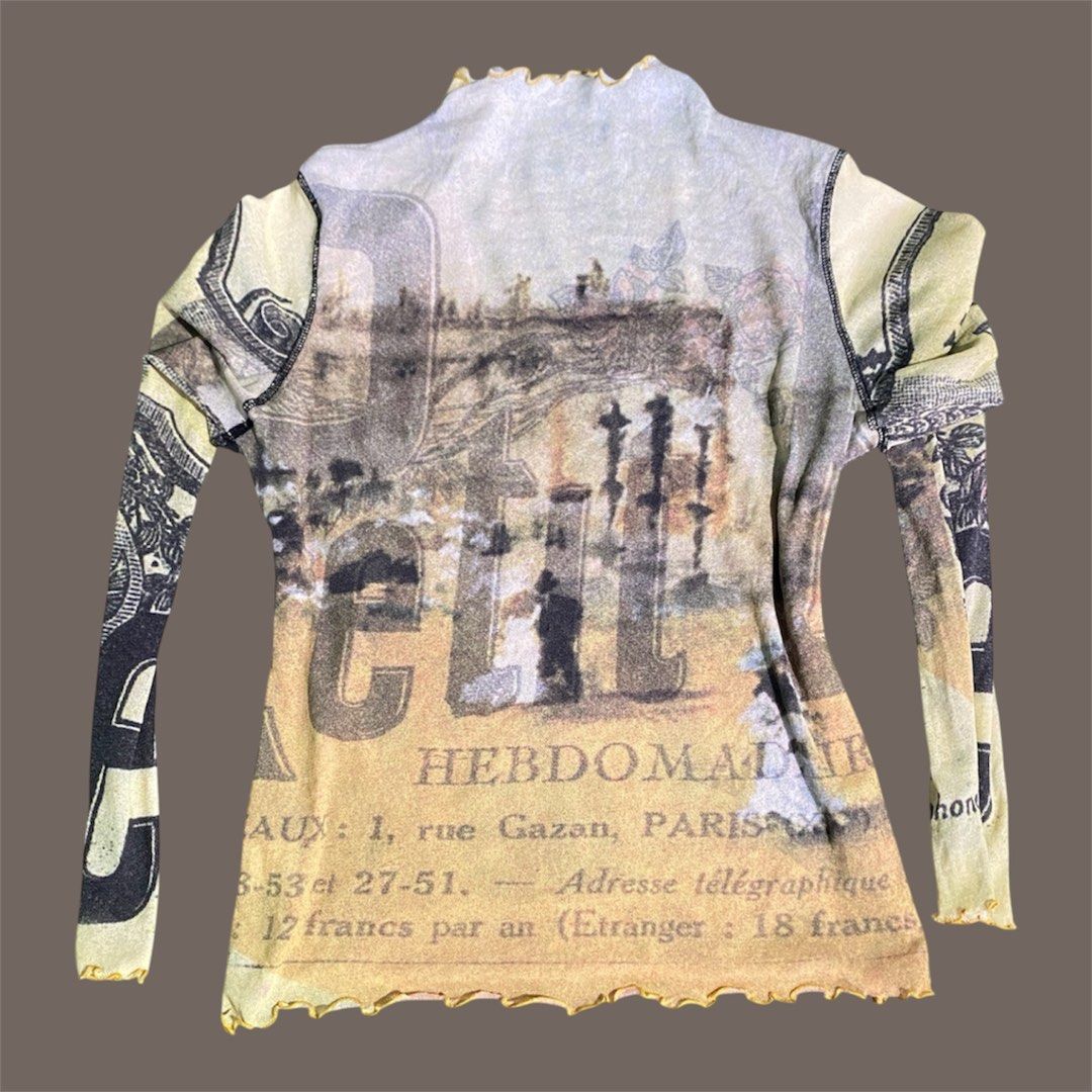 [RARE] Vintage Mesh Longsleeve (Category: Shirts) located in Manila. Submitted by vanzwagon28 (Listing ID 1468360802, Image 2). Description: - mesh material - very y2k - rfs: need funds.