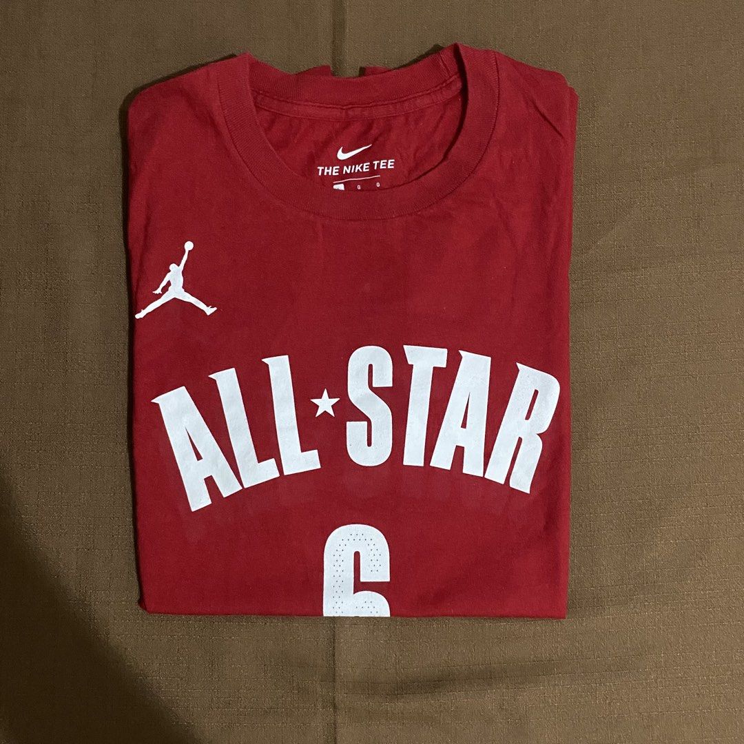Red Jordan Nike Nba All Star “Lebron James” Player Tee (Category: Tshirts & Polo Shirts ) located in Pagsanjan. Submitted by y2korn (Listing ID 1468477033, Image 1). Description: Red Jordan Nike Nba All Star “Lebron James” Player Tee - 18.5 x 25 - Medium Men’s - Large Women’s - Excellent to As New Condition - 2023 All Star Game Tee - No Hidden Flaws Mop - GCASH OR PAYMAYA Courier - J&T 📍Pagsanjan,Laguna ₱800 + sf.