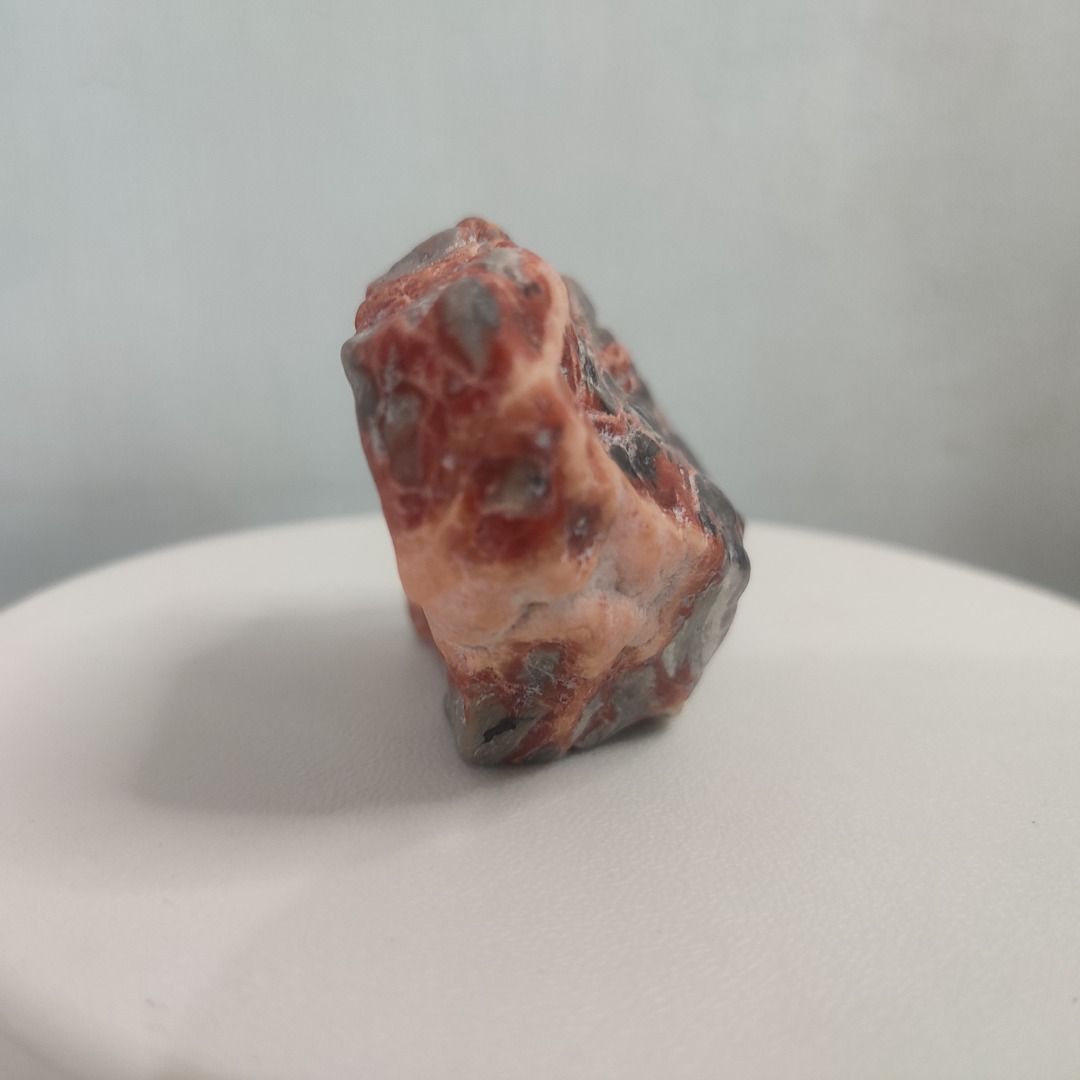 Red Meat Pork Stone (Category: Precious Stones) located in Taguig. Submitted by joyofcrystals (Listing ID 1468326435, Image 3). Description: Red Meat Pork Stone 🌟 Natural Marbled Pattern: Features rich, earthy red veins paired with deep, dark undertones that create a bold, realistic texture. 🌟 Raw & Sculptural Shape: Its organic, multi-layered look makes it a captivating display piece on any shelf, desk, or altar. 🌟 Benefits & Energy Grounding