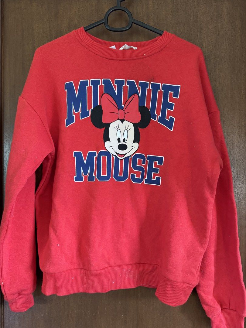Red Minnie Mouse Sweatshirt (Category: Coats, Jackets and Outerwear) located in Muntinlupa City. Submitted by tinry (Listing ID 1468289666, Image 1). Description: Kids size 164.