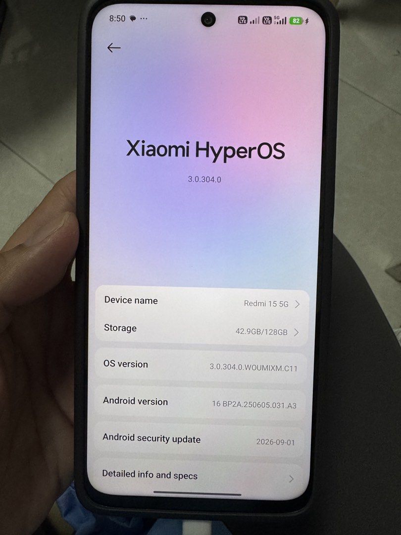 Redmi 15 5G (Category: Xiaomi) located in Cavite. Submitted by mrswitchfoot (Listing ID 1468287811, Image 1). Description: Redmi 15 5G •128gb •4+4 ram •factory unlock/ unli update •98%bh Nego pa konte. Pang bili ps5 games.