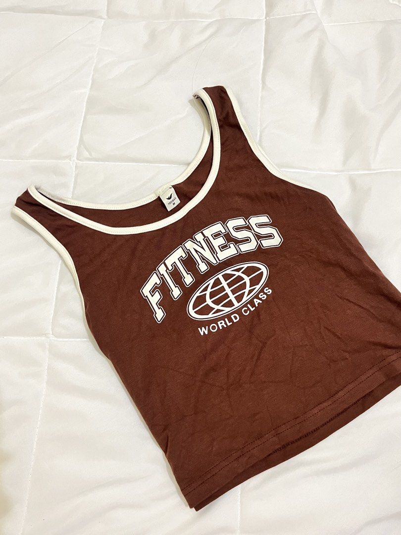 Ribbed Brown Top (Category: Sleeveless) located in Marikina City. Submitted by eloxade.ee (Listing ID 1468451722, Image 3). Description: 🪞s-m. 🏷️ mine 100 10/10! .