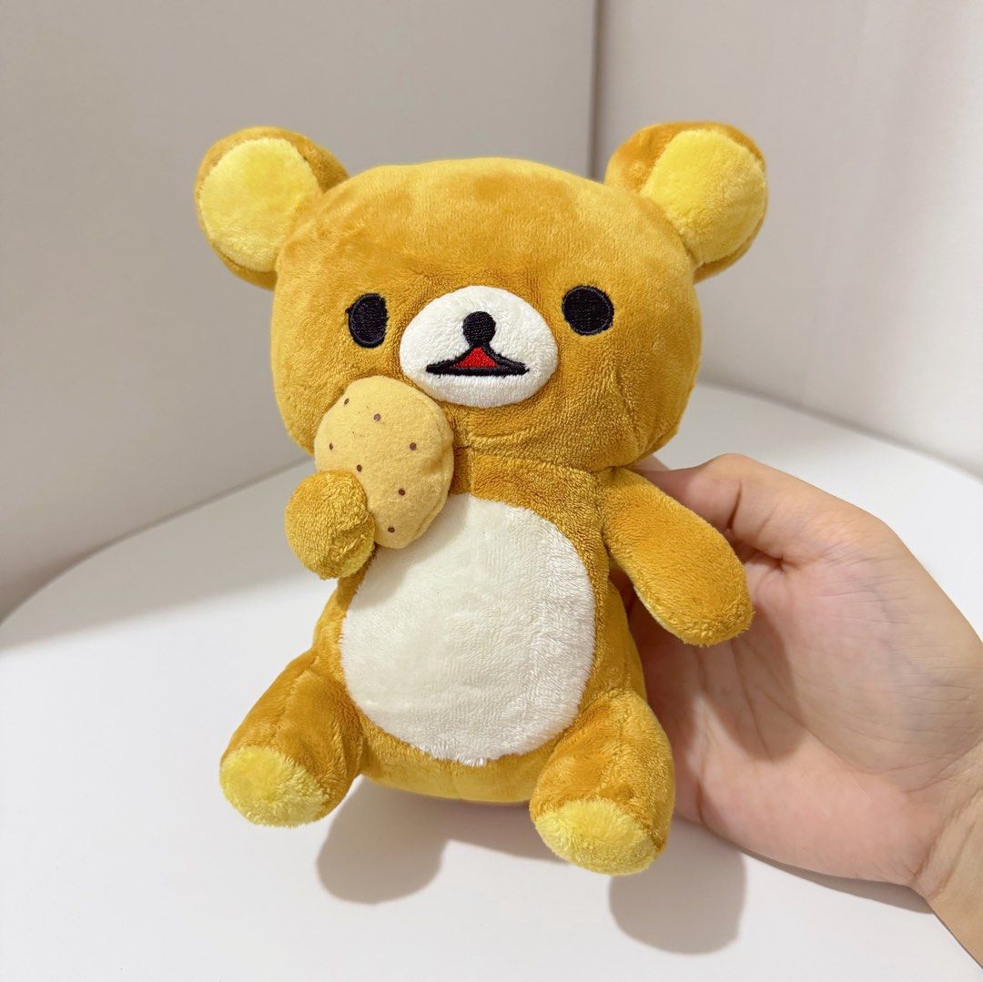 Rilakkuma San-x Bundle Plush (Category: Plushies & Soft Toys) located in Manila. Submitted by ashyyel_ (Listing ID 1468479773, Image 2). Description: big rilakkuma cut etiketa small rila have etiketa.