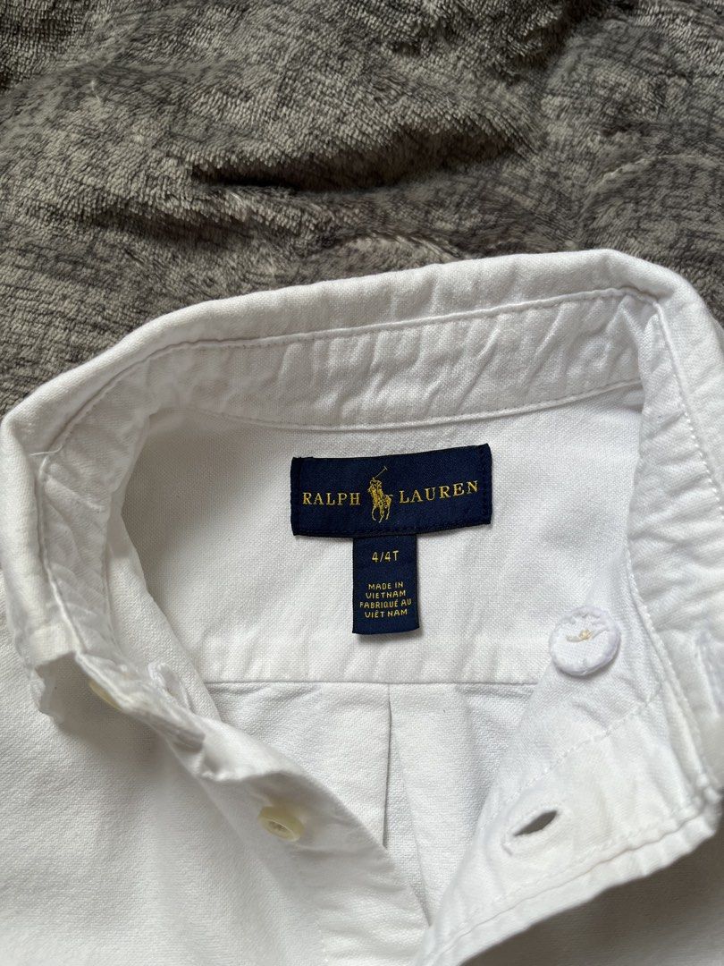 RL button down 4 toddler (Category: Babies & Kids Fashion) located in Davao. Submitted by hev-adi (Listing ID 1468322122, Image 3). Description: 4/4T size on tag Excellent condition .