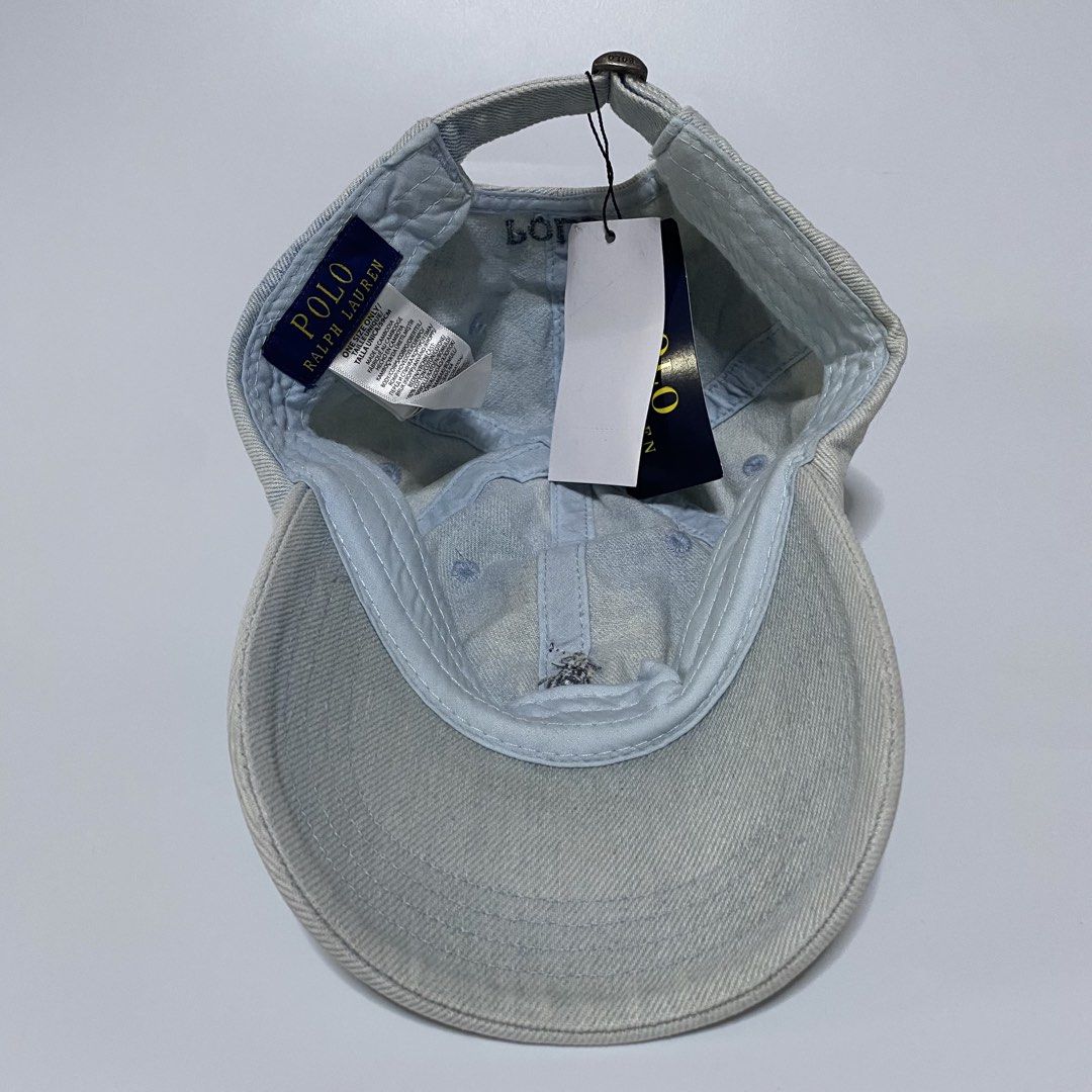 rl light denim cap (Category: Caps & Hats) located in Quezon City. Submitted by hatlocker (Listing ID 1468296528, Image 3). Description: 900 only dm.