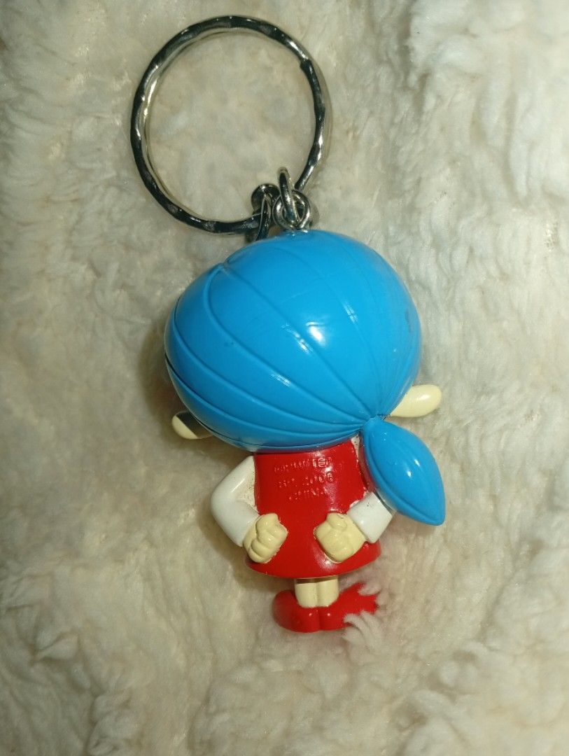 Robin with his 100 Friends" Mascot Figure Keyring (Category: Trading Cards Accessories) located in Tarlac. Submitted by kaizer_rabbit (Listing ID 1468307054, Image 3). Description: Robin with his 100 Friends" Mascot Figure Keyring (specifically featuring the female mascot character wrapped in a blue turban/hijab) [1, 2] Brand: Robin (a popular household consumer brand in Asian and Middle Eastern markets, widely known for products like Robin Blue 