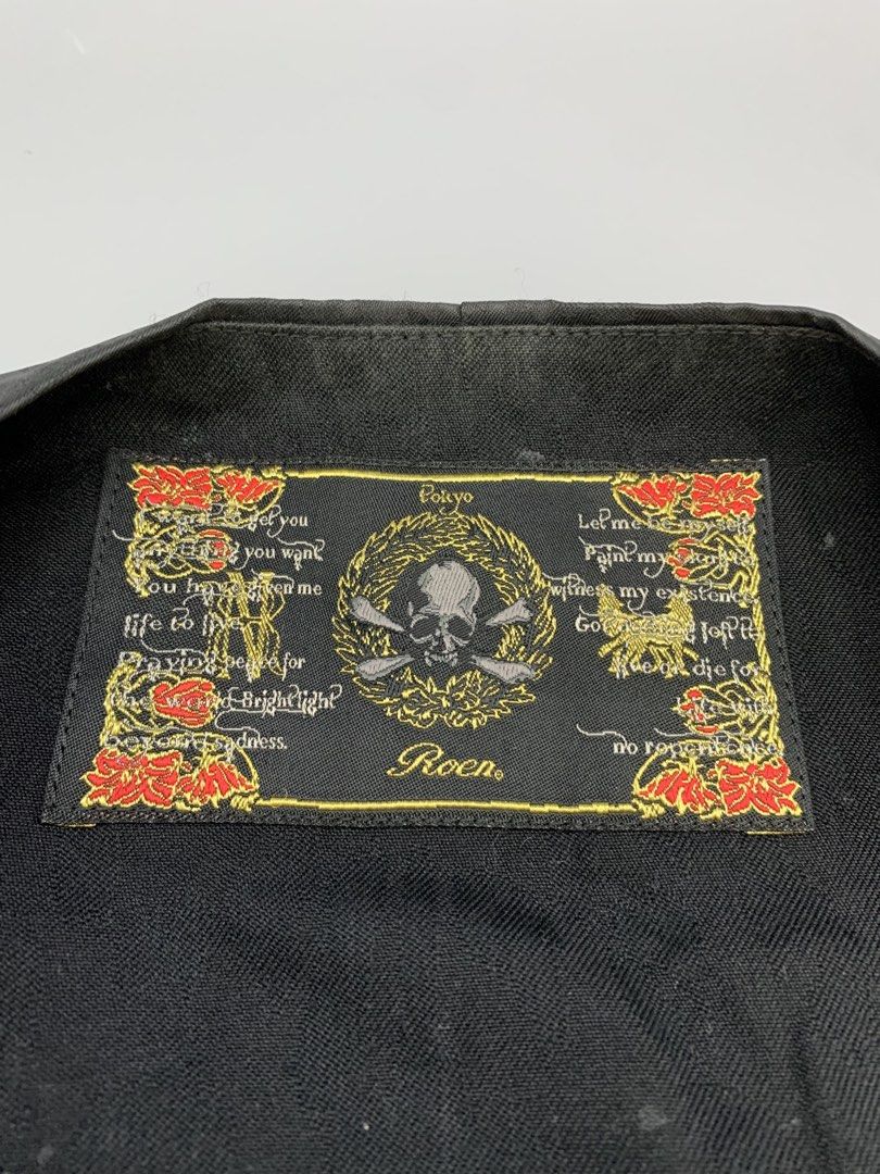 ROEN SKULL LINED VEST (Category: Vests) located in Bulacan. Submitted by ridersthrift_ph (Listing ID 1468394352, Image 2). Description: ROEN SKULL LINE VEST Size 46 Authentic In Great Condition No Flaw Made in Japan Gcash or Bank Payment Bulacan 📍.