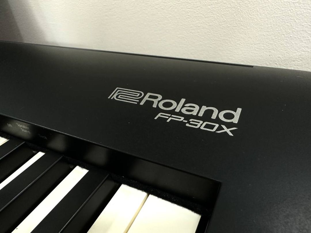 Roland FP-30X Digital Piano with Stand (Category: Musical Instruments) located in Tagaytay City. Submitted by jay.indigo (Listing ID 1468320640, Image 3). Description: Roland FP-30X Digital Piano ₱30,000 - Negotiable Like New Condition - No Issues Includes: - X Stand - Power Supply - Pedal - Music Rest No Box Originally Purchased for ₱60k+ Meetup: Nuvali, Sta Rosa Filinvest, Alabang BGC Delivery: Grab or Lalamove.