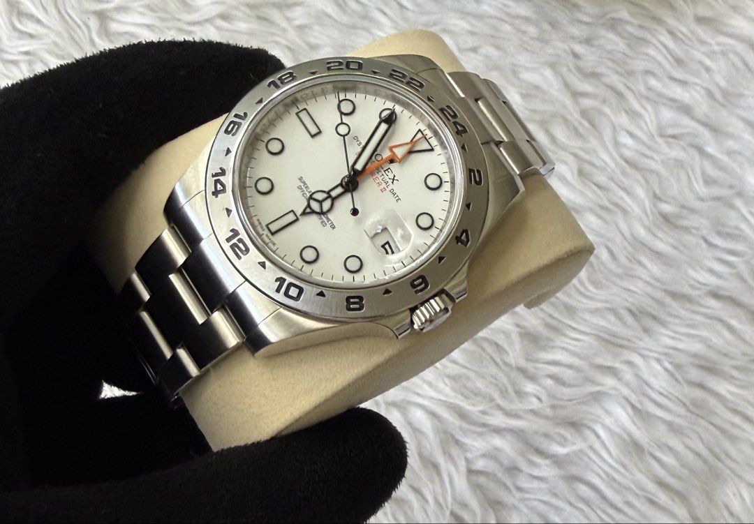 Rolex Explorer 2 Polar 42mm (Category: Luxury Watches) located in Quezon City. Submitted by pedro_demain (Listing ID 1467116368, Image 2). Description: Rolex Explorer 2 Ref 216570 42mm With box,manual & card With yourtime authentication receipt 2013 year model Qc & Bgc area 09955225741.