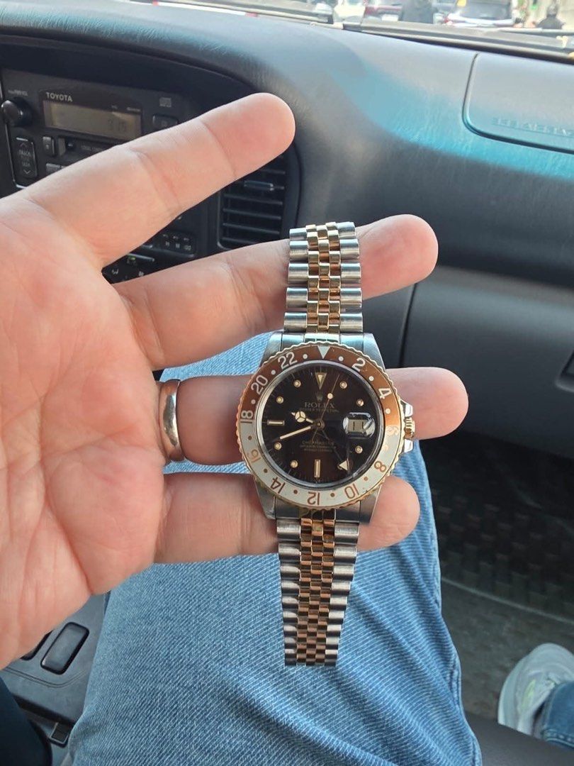 Rolex Rootbeer Vintage (Category: Luxury Watches) located in Taguig. Submitted by consumergoodstrading (Listing ID 1458716022, Image 2). Description: Watch only vintage Ref : 16753 Year : 1984 For more information Pm Me thanks .