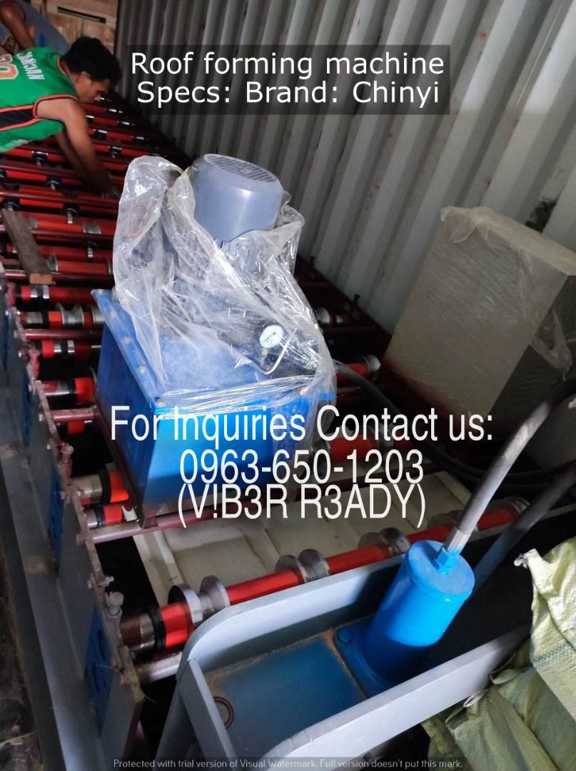 Roof forming machine (Category: Other Home Furniture) located in Manila. Submitted by ramoseliza33488 (Listing ID 1468360075, Image 3). Description: .