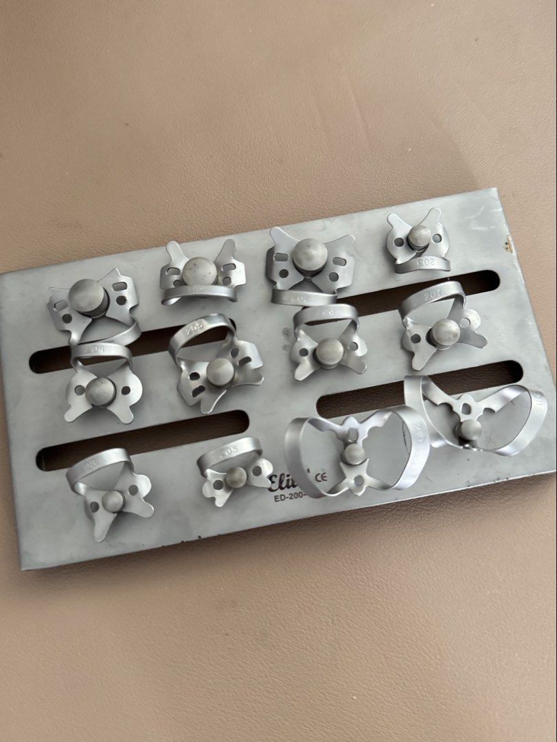 Rubber Dam Clamp set with Holder (Category: Everything Else Others) located in San Mateo. Submitted by goodfinds.g (Listing ID 1468323734, Image 1). Description: Never been used! Complete with holder.