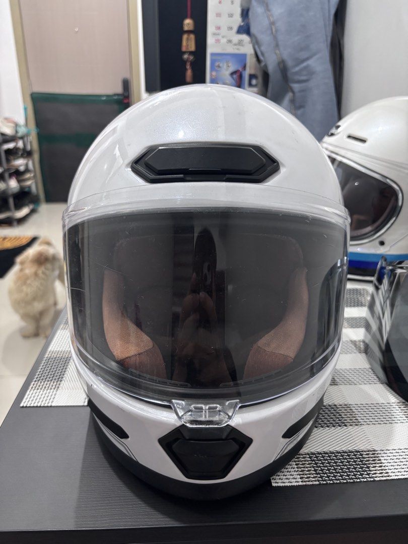 RUSH Nomad Camino Classic Full-face Helmet (Category: Helmets and other Riding Gears) located in Marikina City. Submitted by yourthriftco. (Listing ID 1468454415, Image 2). Description: ‼️FOR SALE‼️ Nomad Camino Classic Full-face Helmet ▪︎ Free Clear Outer Visor ▪︎ Size: XL 61 - 62 cm ▪︎ Used bot not abused ▪︎ Price : 2,500.00 RFS: Upgrade 📍 Grand Mesa Residences Fairview, Quezon City Pm for more details..