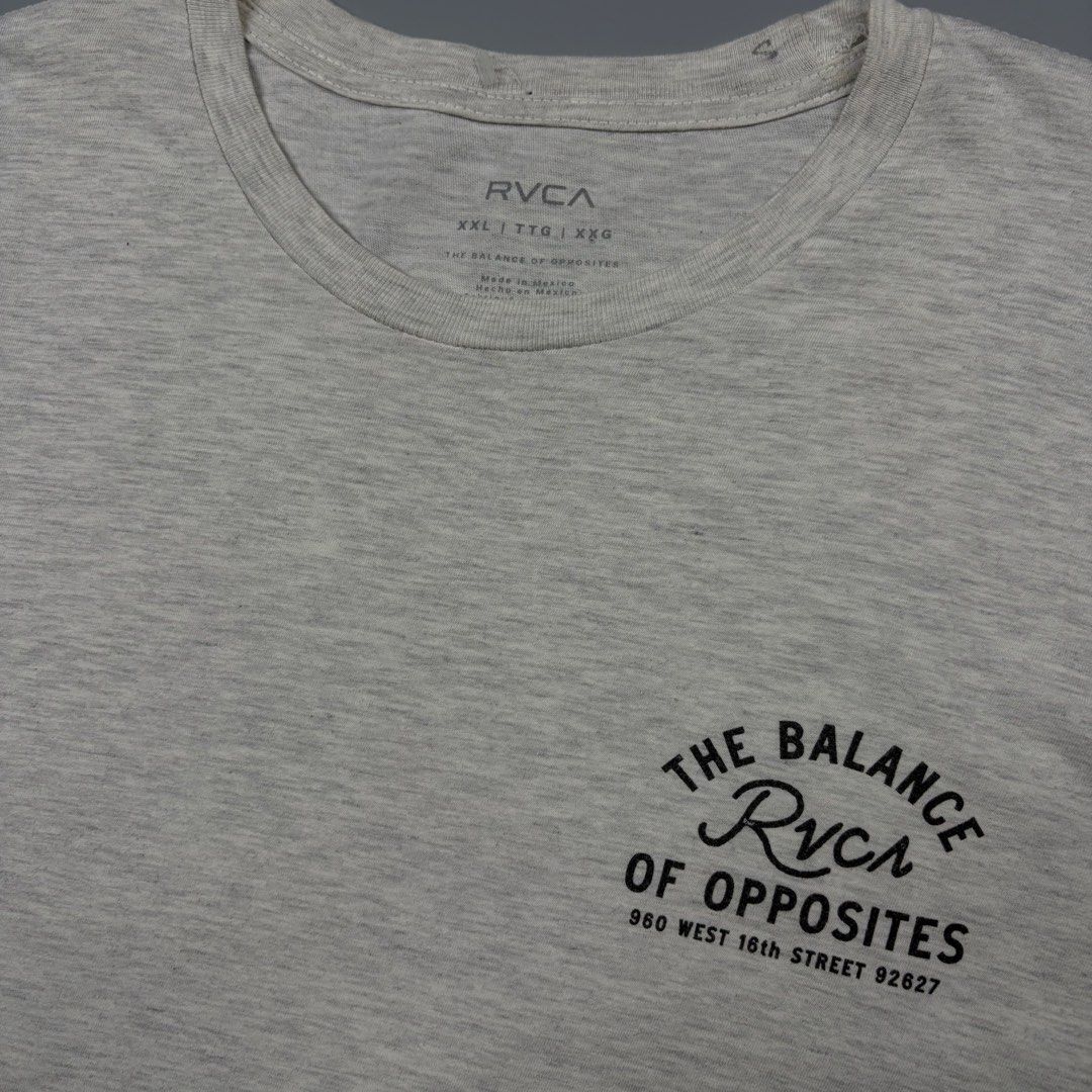 RVCA (Category: Activewear) located in Cavite. Submitted by onebeancent (Listing ID 1468481761, Image 3). Description: 🔘CODE 0035 Size: XL TO XXL Dimension: 25" Width | 30" Length Color: Grey Color Rate: 10/10 Issue: None Condition: Like new‼️ Price: 650php Additional Shipping Fee (J&T Small Pouch) 75php Luzon 100php visayas 120php mindanao.