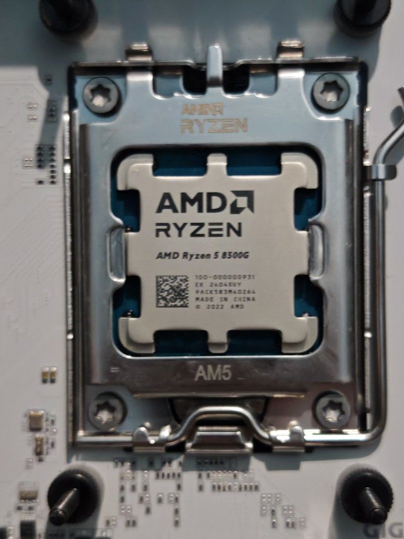 Ryzen 5 8500g am5 CPU only (Category: Computer Parts) located in Malabon City. Submitted by daywalker14 (Listing ID 1468341700, Image 1). Description: Forsale Only Ryzen 5 8500g for only P8,000 Almost a year used Bought around 10k. Condition *no issue *with tray case only Rfs Upgrade Location Malabon City .