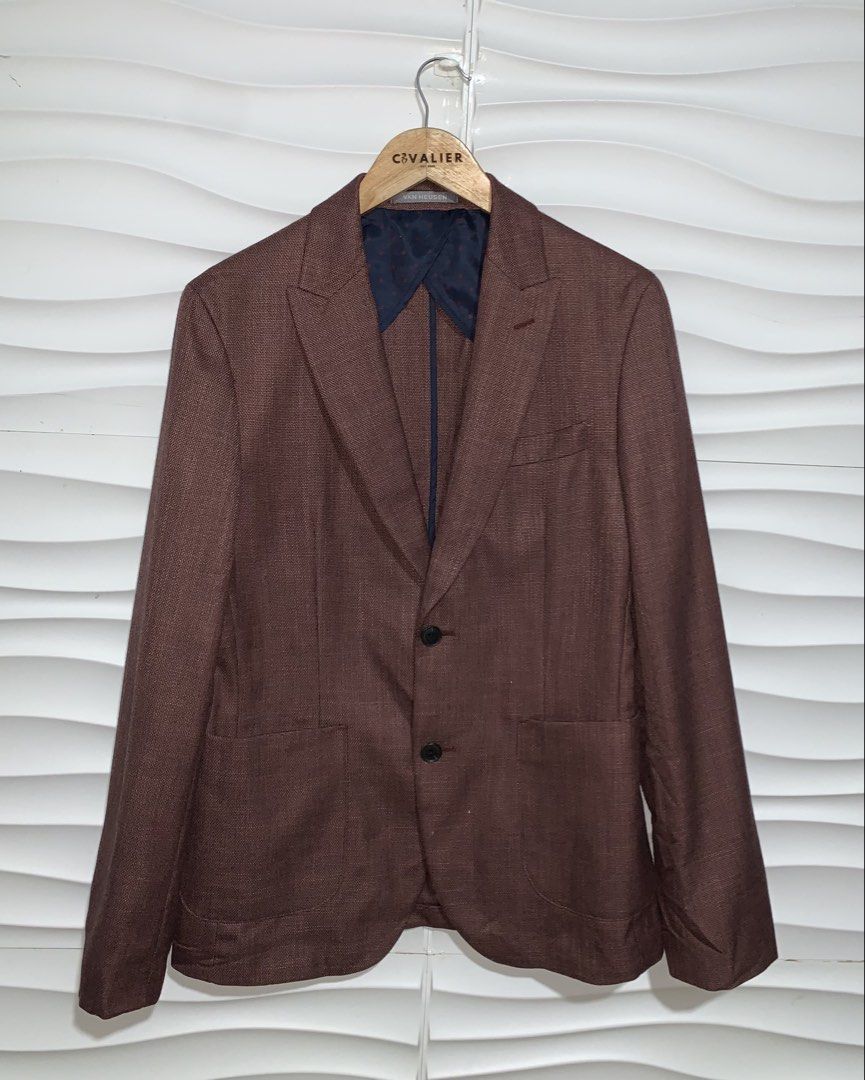 (S) Van Heusen Men's Slim Blazer Jacket (Category: Coats, Jackets and Outerwear) located in Bulacan. Submitted by cavalieeeer (Listing ID 1468323092, Image 3). Description: 𝗣𝗟𝗘𝗔𝗦𝗘 𝗥𝗘𝗔𝗗 𝗧𝗛𝗘 𝗗𝗘𝗧𝗔𝗜𝗟𝗦 𝗜𝗡 𝗧𝗛𝗘 𝟮𝗡𝗗 𝗣𝗜𝗖𝗧𝗨𝗥𝗘! We base sizing on actual measurements, not tag size — please check the dimensions before buying! 📌 Prices are fixed. Unreasonable offers will not be entertained. 🌐 Facebook Page: Cavalier 📍 Locat