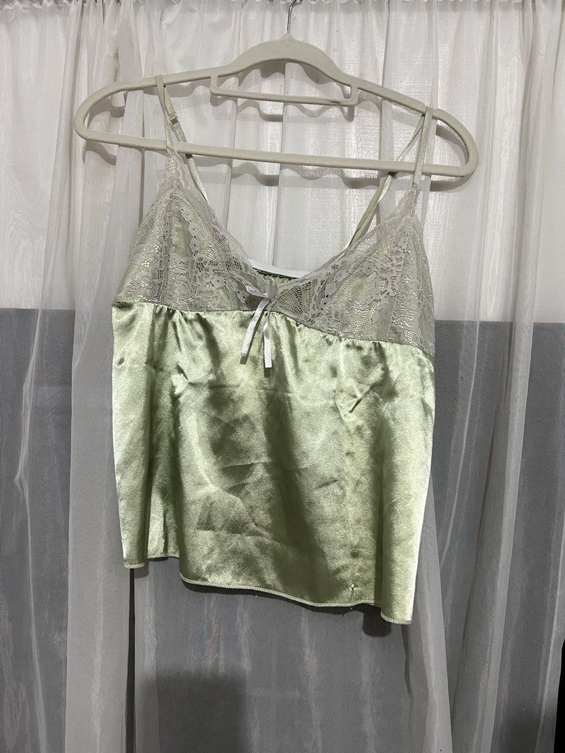 sage green silk cami top (Category: Others Tops) located in Bagabag. Submitted by segundavita (Listing ID 1468348034, Image 1). Description: .