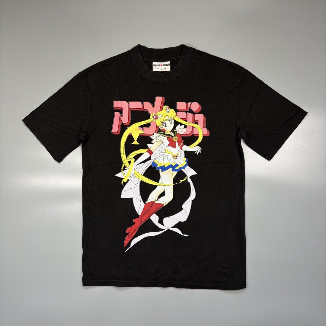 Sailor Moon Custom Shirt (Category: Activewear) located in Cavite. Submitted by onebeancent (Listing ID 1468430468, Image 1). Description: Size: Medium Dimension: 20" Width | 28" Length Color: Black Color Rate: 9.8/10 Issue: None Condition: Almost New‼️ Price: 500php Additional Shipping Fee (J&T Small Pouch) 75php Luzon 100php visayas 120php mindanao.