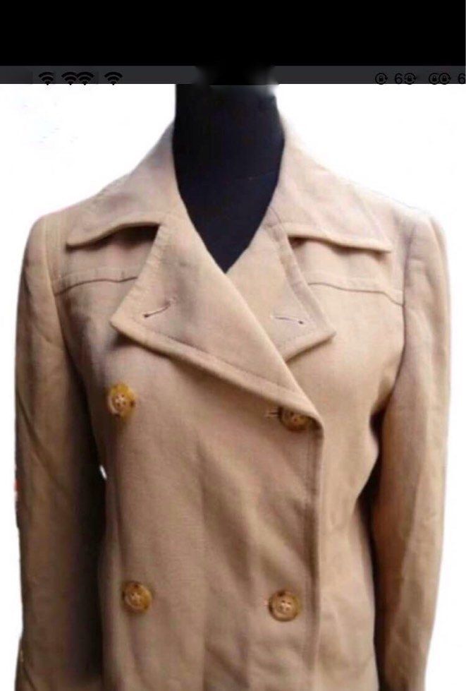 SALE! MARKS & SPENCER CAMEL DOUBLE BREASTED BLAZER (Category: Coats, Jackets and Outerwear) located in Marikina City. Submitted by minimalistmanila (Listing ID 1468419476, Image 2). Description: .