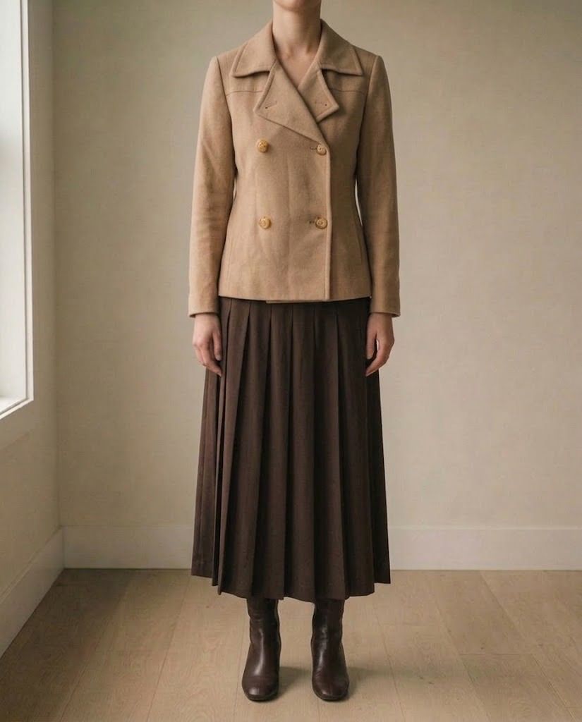 SALE! MARKS & SPENCER CAMEL DOUBLE BREASTED BLAZER (Category: Coats, Jackets and Outerwear) located in Marikina City. Submitted by minimalistmanila (Listing ID 1468419476, Image 1). Description: .