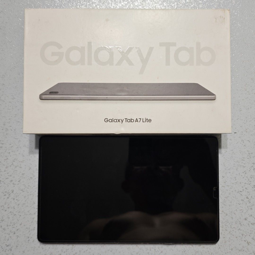 Samsung Galaxy Tab A7 Lite LTE Mobile [Give Me Your Best Offer!] (Category: Android) located in Makati City. Submitted by hamel01 (Listing ID 1468359570, Image 1). Description: Samsung Galaxy Tab A7 Lite LTE Mobile - PhP4K or BEST OFFER! - Acquired in early 2024. lightly used. - With LTE Internet 4G - Expandable Memory via Micro SD - NEVER USED/BRAND NEW: Charger, cable, and Samsung EHS64 wired in-ear stereo headphones with a 3.5mm jack. Key Spec
