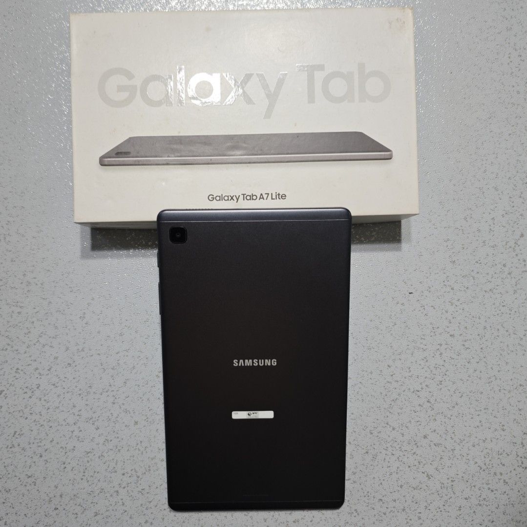 Samsung Galaxy Tab A7 Lite LTE Mobile [Give Me Your Best Offer!] (Category: Android) located in Makati City. Submitted by hamel01 (Listing ID 1468359570, Image 3). Description: Samsung Galaxy Tab A7 Lite LTE Mobile - PhP4K or BEST OFFER! - Acquired in early 2024. lightly used. - With LTE Internet 4G - Expandable Memory via Micro SD - NEVER USED/BRAND NEW: Charger, cable, and Samsung EHS64 wired in-ear stereo headphones with a 3.5mm jack. Key Spec