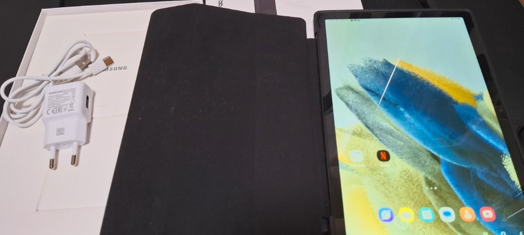 Samsung Galaxy Tab A8 X200 Wifi (Category: Android) located in Mandaluyong City. Submitted by rpg01 (Listing ID 1468397025, Image 1). Description: Samsung Galaxy Tab A8 X200 Wifi Grey color 3GB RAM / 32GB ROM One UI version 6.1 Display 10.5 inches 1st owned. Mint condition. Rarely used. With tempered glass and case since day 1. Never repaired, no issues. Locally purchased. Comes with original box, original charger, replacement usb a to usb c cabl