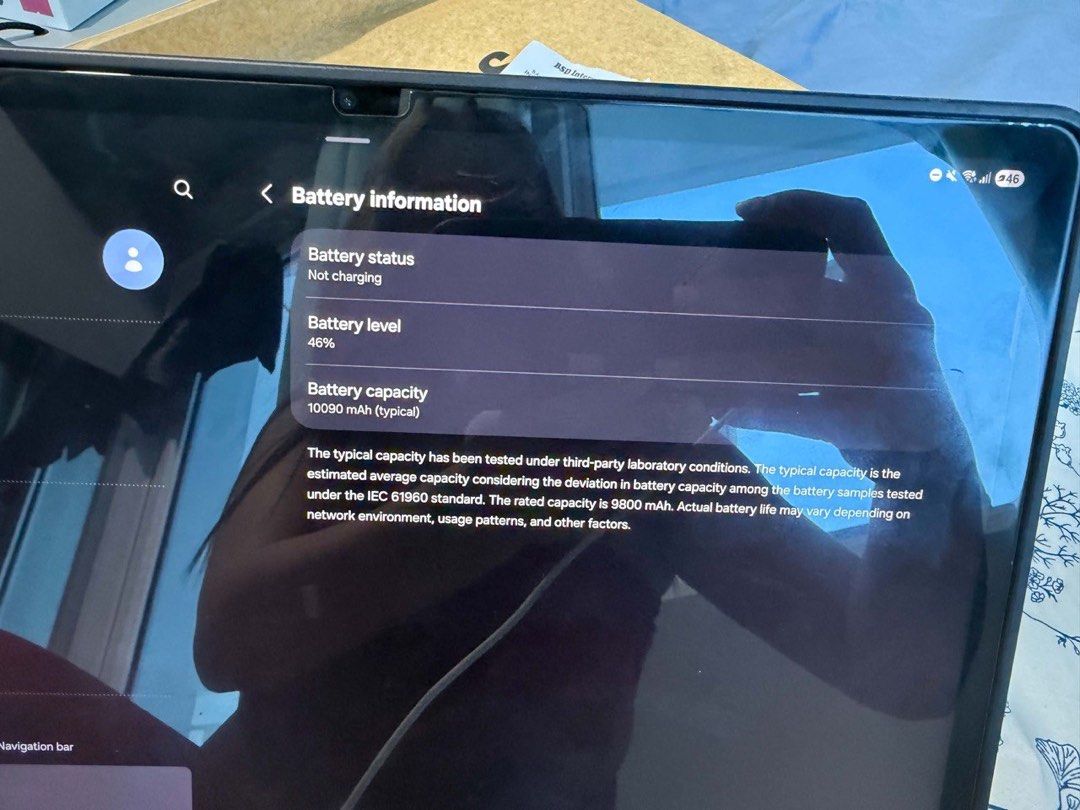 Samsung Galaxy Tab S10 FE+ 5G 128GB (Category: Android) located in Quezon City. Submitted by airajaime (Listing ID 1468316741, Image 3). Description: - Brand/Model: Samsung Galaxy Tab S10 FE+ 5G - Storage: 128GB - Condition: Excellent, lightly used - Inclusions: Original box, tablet - Connectivity: 5G ready - Purchased last October 2025, lady-owned so well taken care of - Comes with pen and tablet case RFS: need funds. bought for 41,000 PHP, sell
