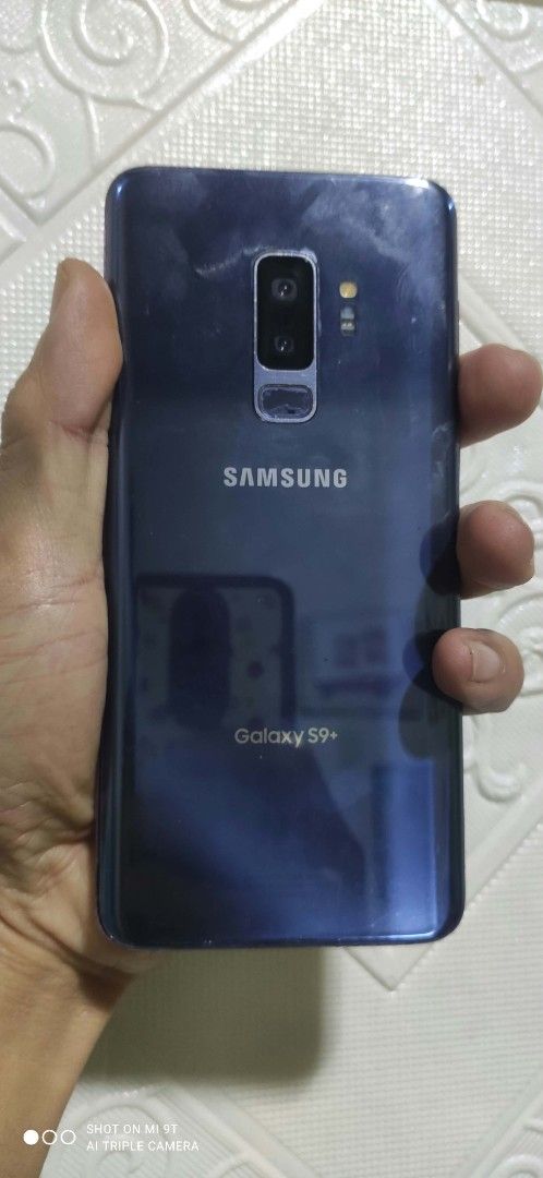 Samsung S9 Plus (Category: Samsung) located in Batangas. Submitted by magnayemacro (Listing ID 1468435304, Image 2). Description: good as Back up Phone mga gasgas at dents Normal for Daily used 128gig.